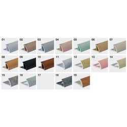 PERFIL AZULEJO NEGRO 11,5MM TIRA 2.6