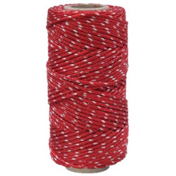 MADEJA CORDON FANTASIA PES 4MM/15MTS ROJO