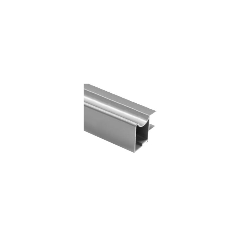 PERFIL TIRADOR 16mm 5,2MTS. PLATA MATE