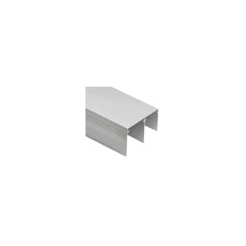 GUIA SUPERIOR 40MM 2MTS PLATA MATE