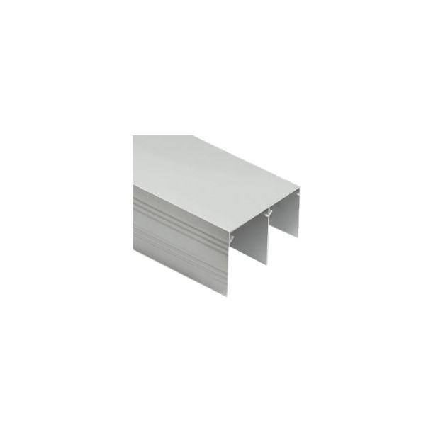GUIA SUPERIOR 40MM 2MTS PLATA MATE