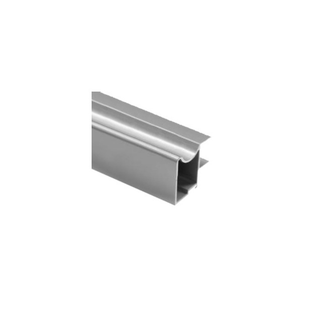 PERFIL TIRADOR 10MM PLATA MATE 2,6MTS