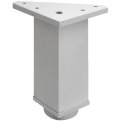 PATA DECORATIVA ALUM. 40X40 10cm. PLATA MATE