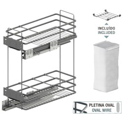 BOTELLERO OVAL ALT.70 MOD.20 GRAFITO