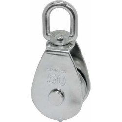 POLEA FIJA C/RUEDA INOX 25MM