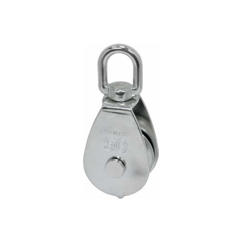 POLEA FIJA C/RUEDA INOX 25MM