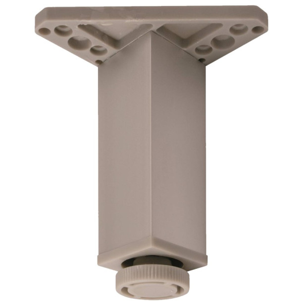 PATA ALUMINIO CUAD. REGU. 150x40 CROMO MATE