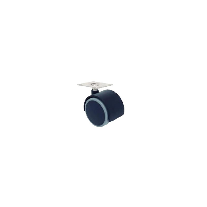 RUEDA TINA 50MM P42x42 NEGRO-GRIS