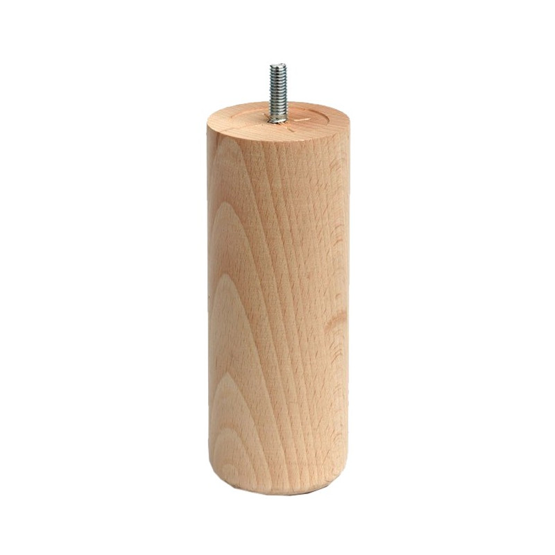 PATA MADERA CILINDRICA M-447 ALT.150 D58 CRUDO