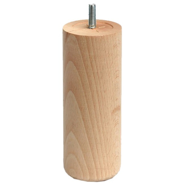 PATA MADERA CILINDRICA M-447 ALT.150 D58 CRUDO