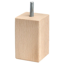 PATA MADERA CUADRADA M-453 ALT.083 H.CRUDO