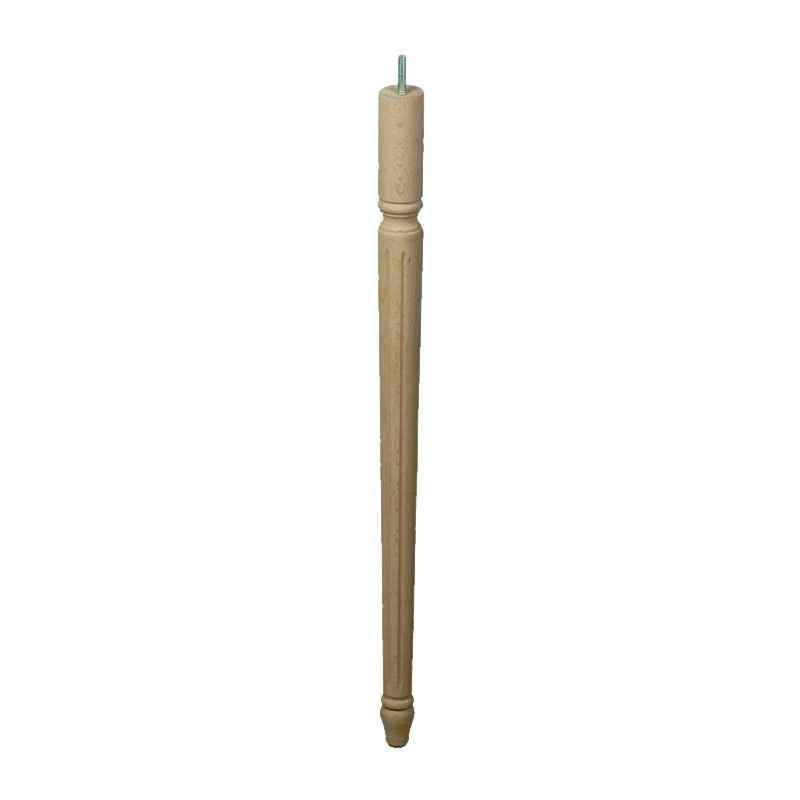 PATA MADERA CONICA M-431 ALT.720 D48 H.CRUDO