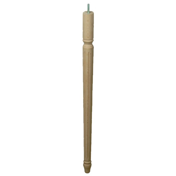 PATA MADERA CONICA M-431 ALT.720 D48 H.CRUDO