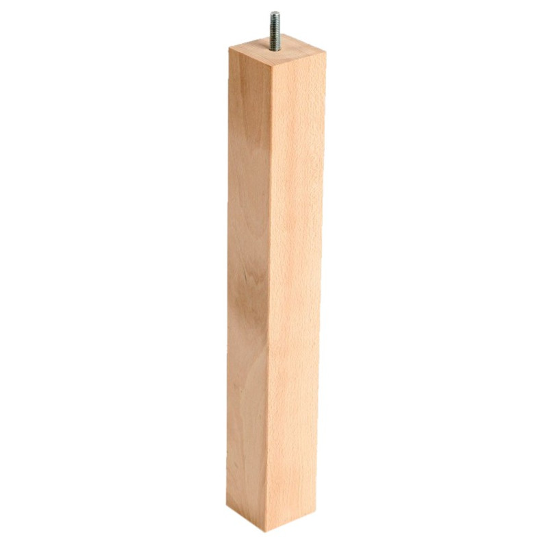 PATA MADERA CUADRADA M-433 ALT.360 H.CRUDO