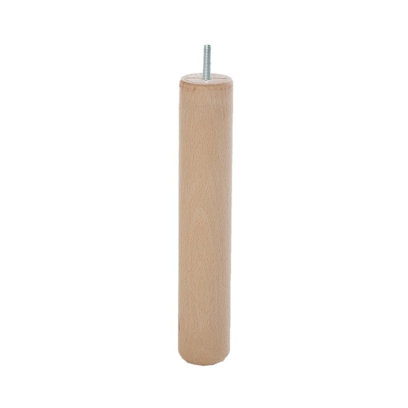 PATA MADERA CILINDRICA M-931 ALT.250 D46 H.CRUDO