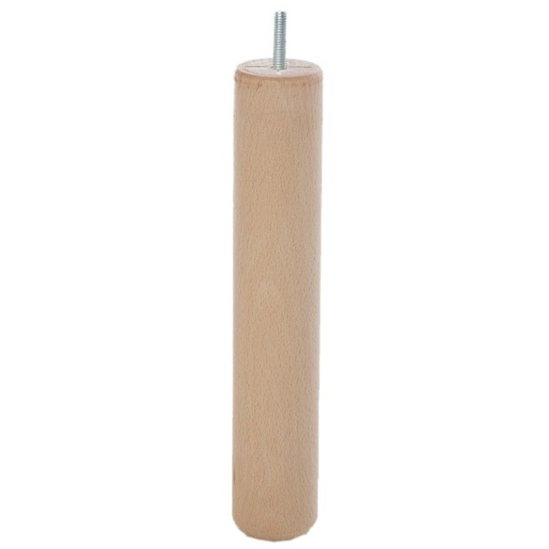 PATA MADERA CILINDRICA M-931 ALT.250 D46 H.CRUDO
