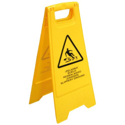 SEÑAL PVC PLEGABLE PRECUACION SUELO MOJADO