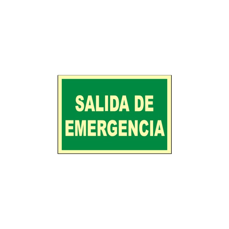 SEÑAL PVC SALIDA EMERGENCIA A4 FOTOLUM