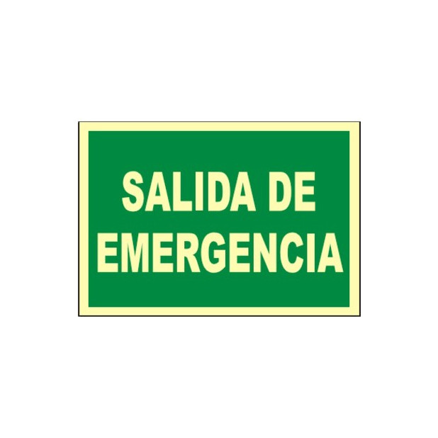 SEÑAL PVC SALIDA EMERGENCIA A4 FOTOLUM