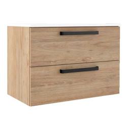 SET BONDI 80 2 CAJONES CANELA TIRADOR NEGRO