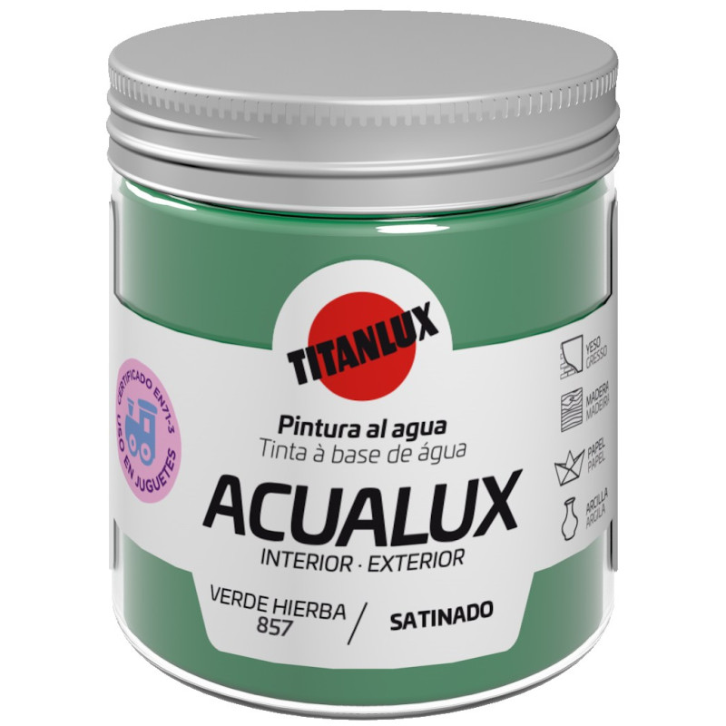 ACUALUX SATINADO VERDE HIER. 75ML