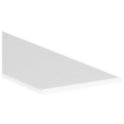 PERFIL ALU BLANCO LISO M-9002 30x1.5MM 2.6MTS