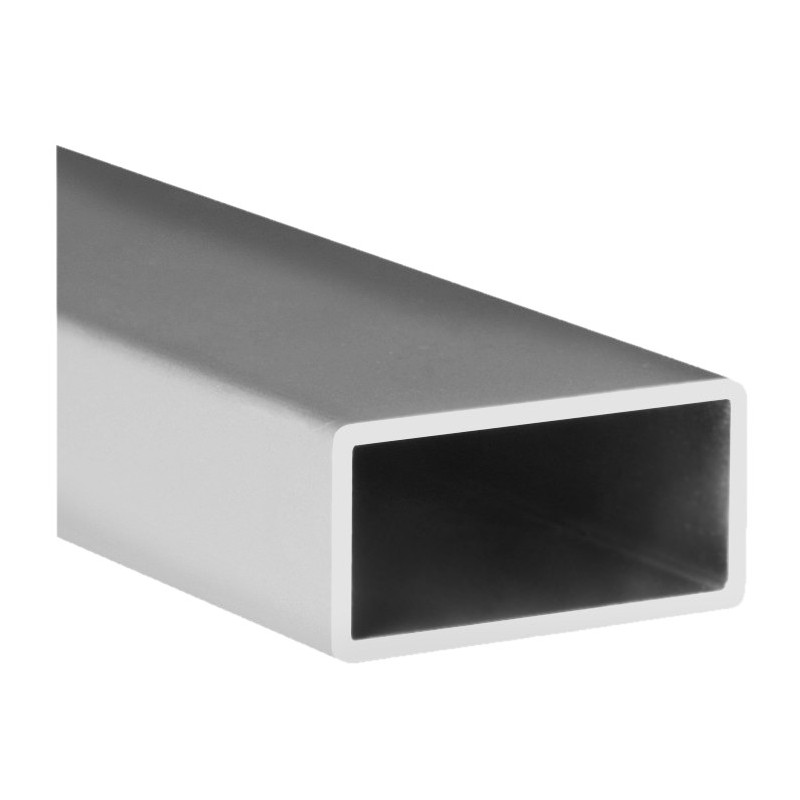 PERFIL RECT.ANOD PLATA M-9006 30x15x1.3MM 2.6MTS