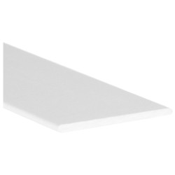 PERFIL ALU BLANCO LISO M-9002 30x1.5 1MTS