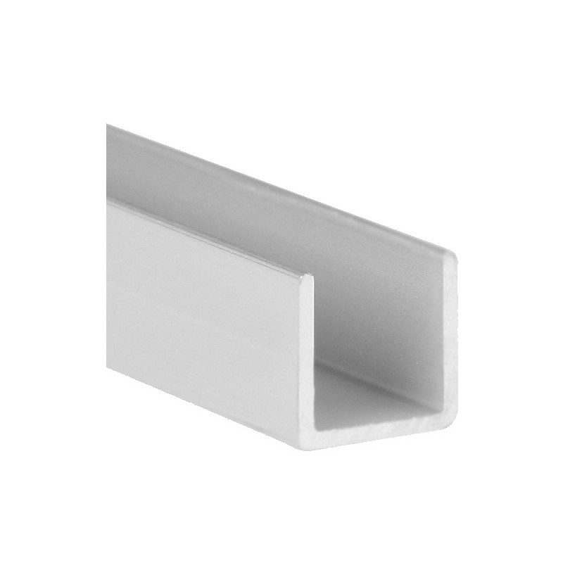 PERFIL "U" PLATA M-9003 10x10x1MM 1MTS