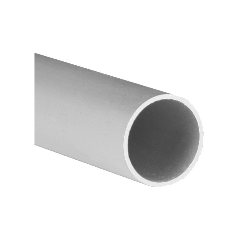 TUBO REDONDO ALU PLATA MATE 16x1.0