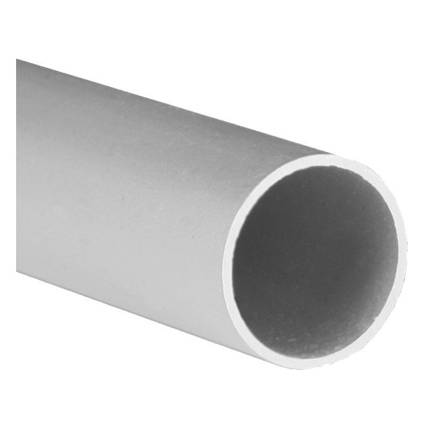 TUBO REDONDO ALU PLATA MATE 16x1.0