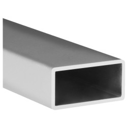 PERFIL RECT. ALU PLATA M-9006 20x10x1MM 1MTS