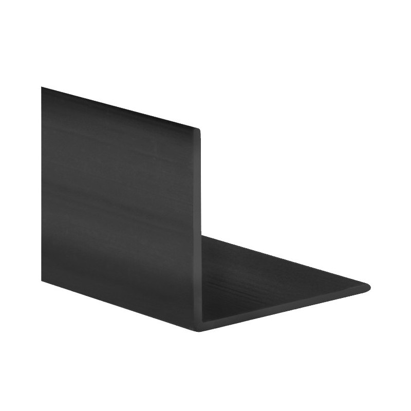 ANGULO PVC NEGRO 30x30x1MM 1MTS