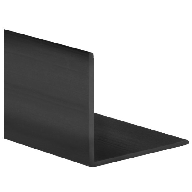 ANGULO PVC NEGRO 30x30x1MM 1MTS