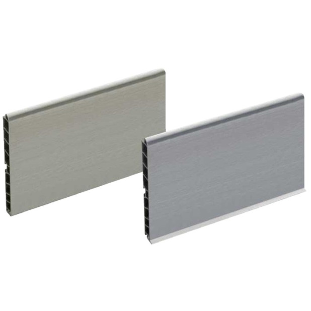 ZOCALO PVC/ALUMINIO 4MTSX10 PLATA MATE