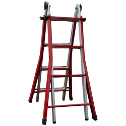 ESCALERA TELESCOP. HIE-ALUMI. MIXTA 8+8