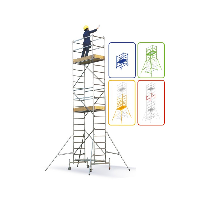 ANDAMIO ALUM. MILLENIUM MOD.D3 DE 0,90M ROLLER AUTOM.