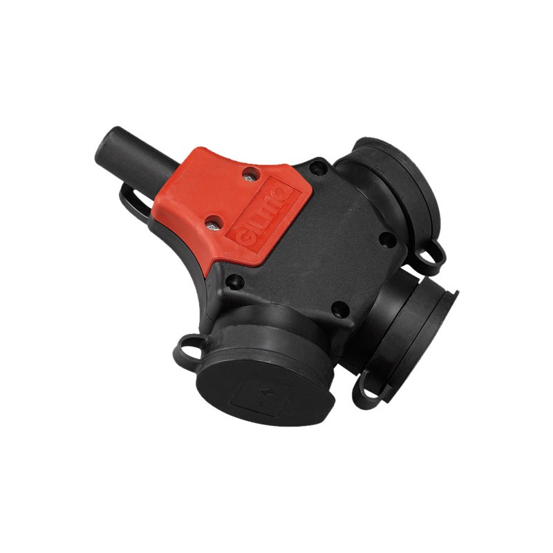 BASE GOMA TRIPLE CON TAPA 16A 250V