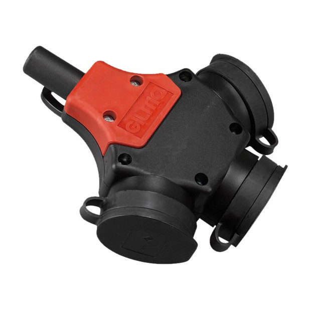 BASE GOMA TRIPLE CON TAPA 16A 250V