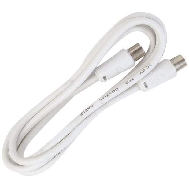 CONEXION ANTENA TV 2,5MTS. BLANCO