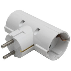 ADAPTADOR DOBLE SCHUKO