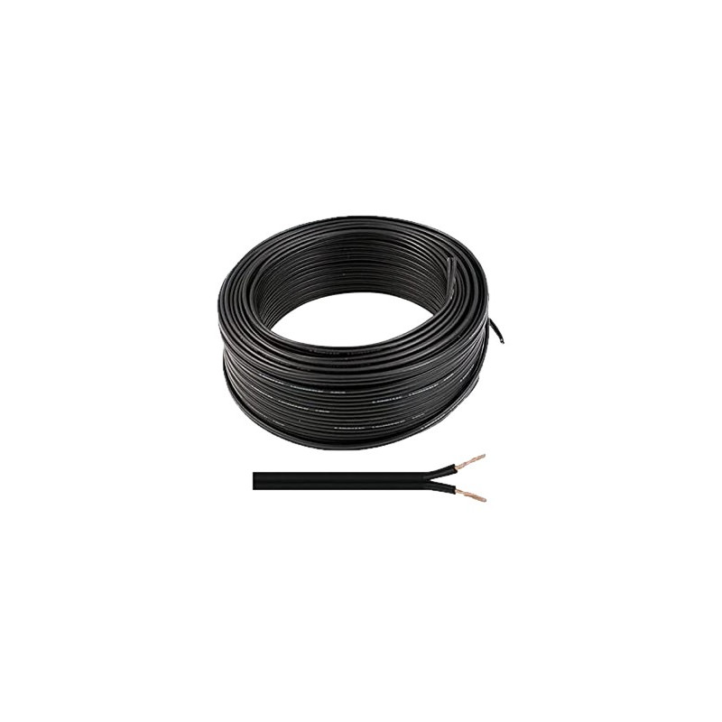 CABLE PARALELO 2x0,75 NEGRO