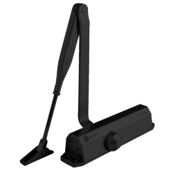 CIERRA PUERTAS NORMAL D80 NEGRO