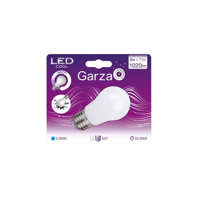 LAMPARA LED STD 8W E27 360º 1020LM 5000K