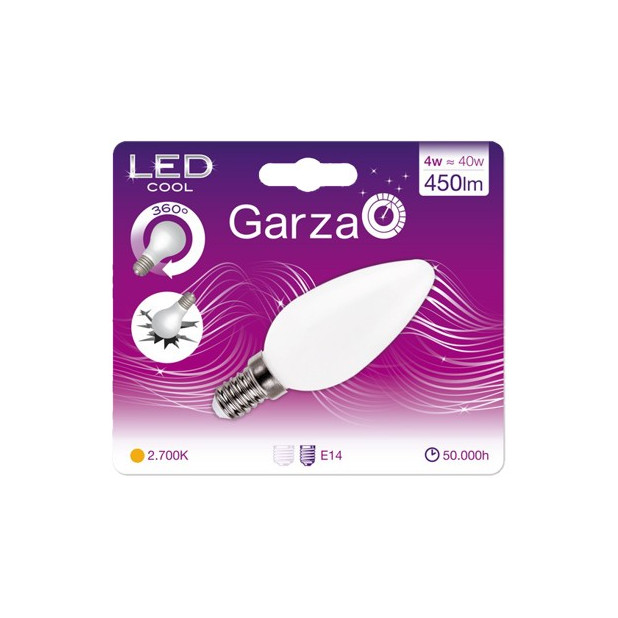 LAMPARA LED VELA 4W E14 360º 450LM 2700K