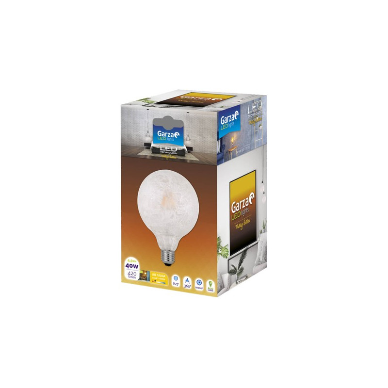 LAMPARA LED ICE G125 4,5W E27 420LM
