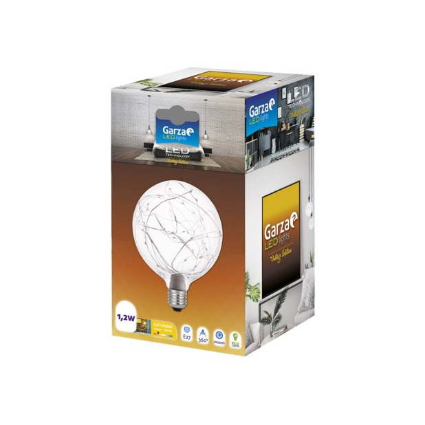 BOMBILLA GLOBO LED STARLIGHT G125 1,2W E27 27K