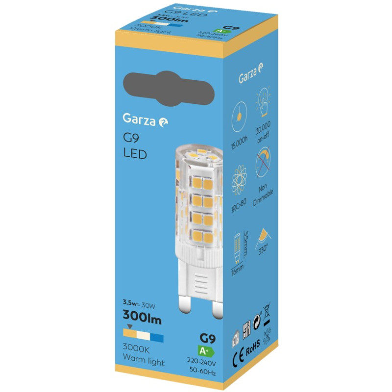 BOMBILLA LED G9 MATE 3.5W 330º 300LM 40K