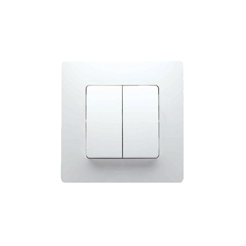 NL CONMUTADOR DOBLE BLANCO MONOB.