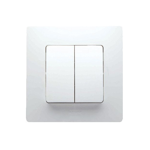 NL CONMUTADOR DOBLE BLANCO MONOB.